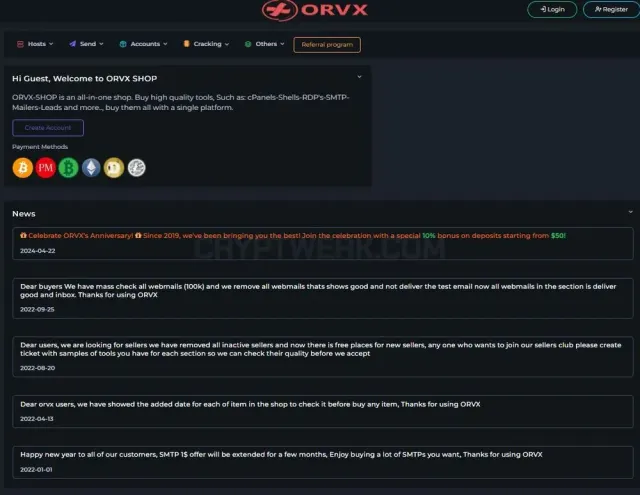 ORVX website