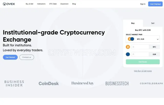 OVEX website