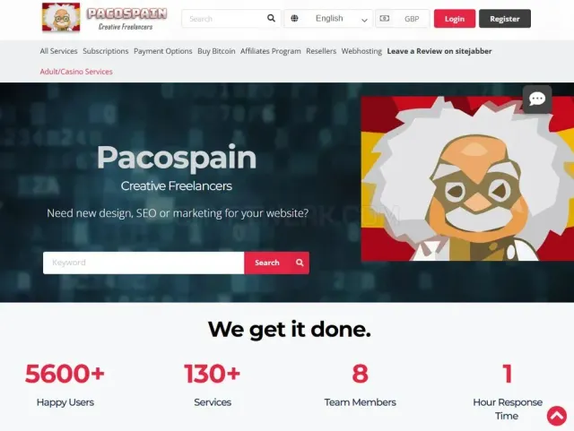 Pacospain website