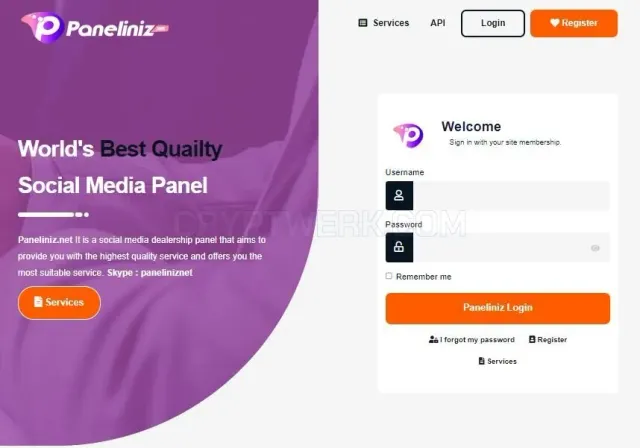 Paneliniz website