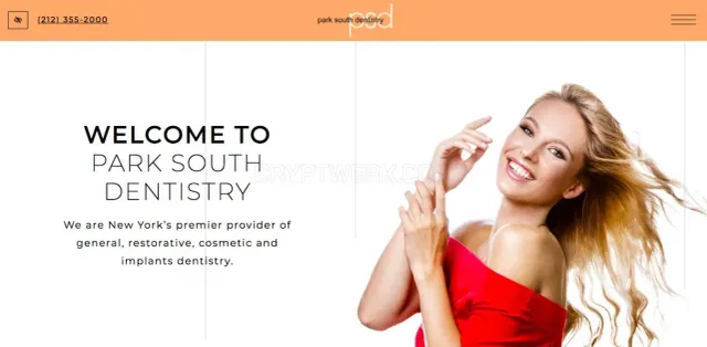 Park South Dentistry website