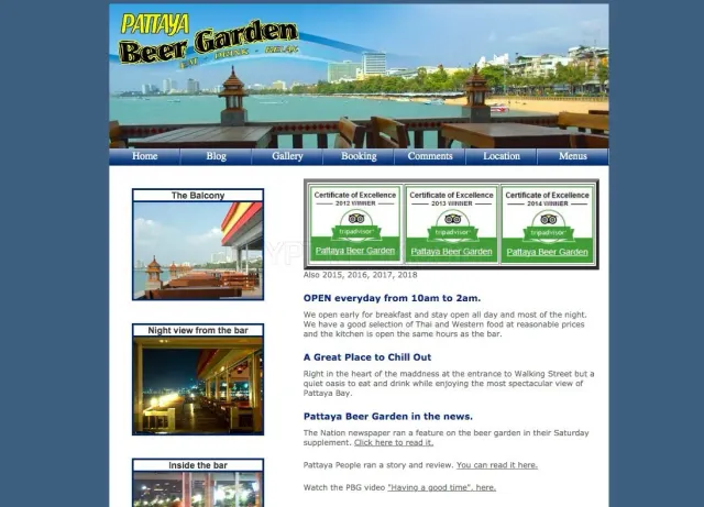 Pattaya Beer Garden website