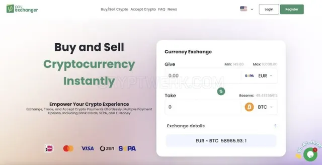 Pay Exchanger website