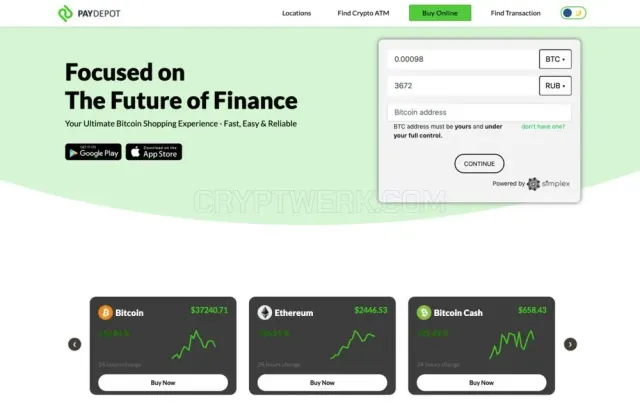 Paydepot website