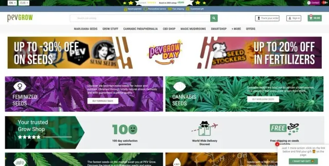 Pevgrow website