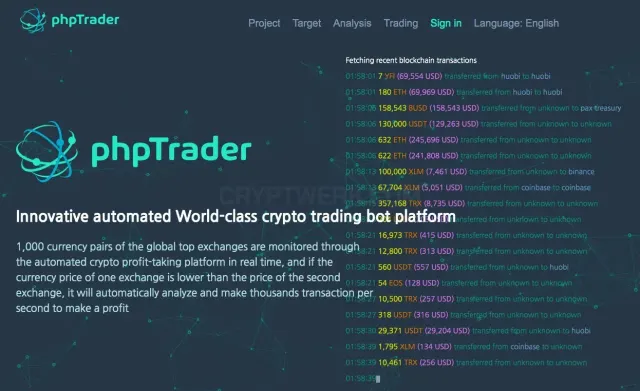 phptrader website