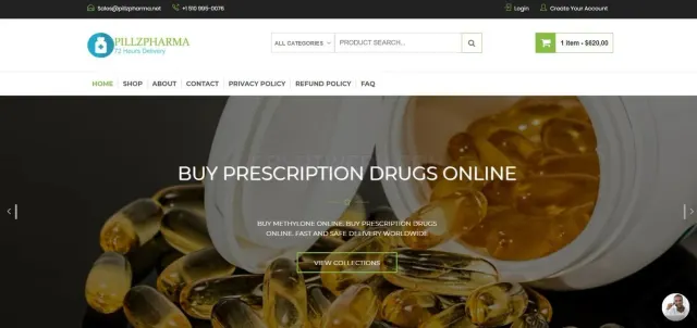 Pillzpharma website