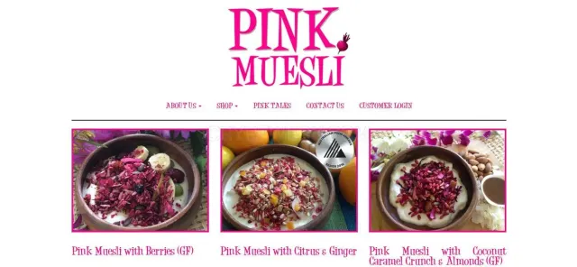 Pink Muesli website