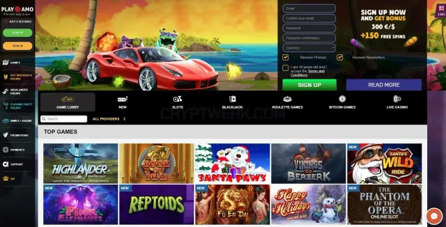 Playamo website