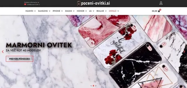Poceni Ovitki website