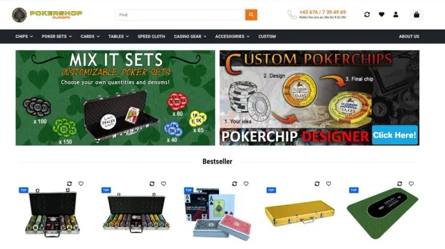 Pokershop website