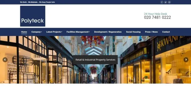 Polyteck website