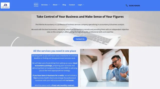 Port Marine Accountancy Ltd website