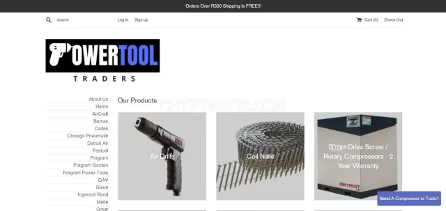 Powertool Traders website