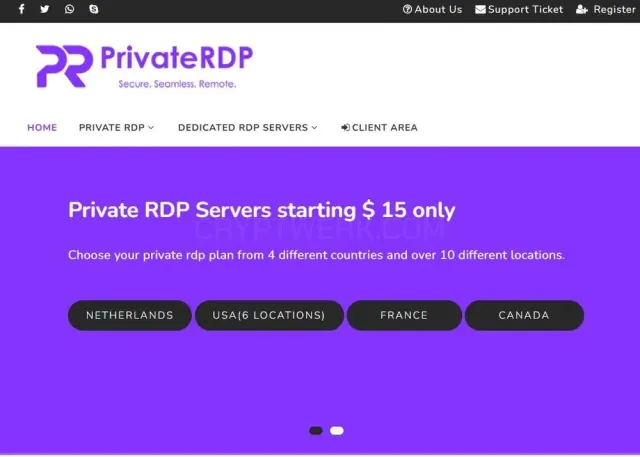 Private RDP website