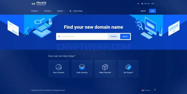 Private WebHost website