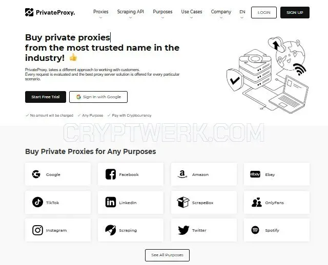PrivateProxy website