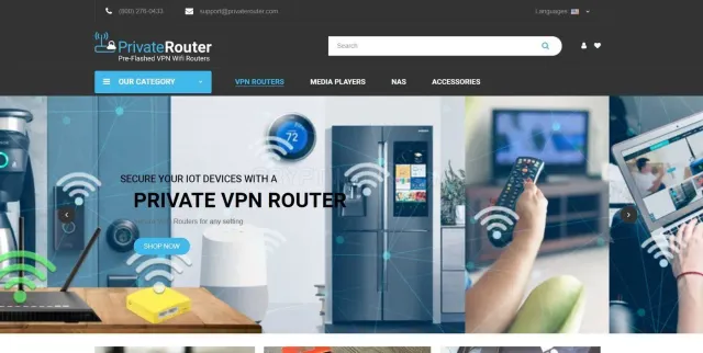 PrivateRouter website
