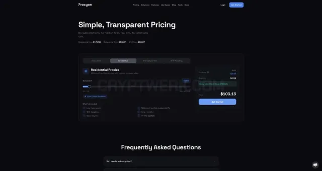 Proxyon website