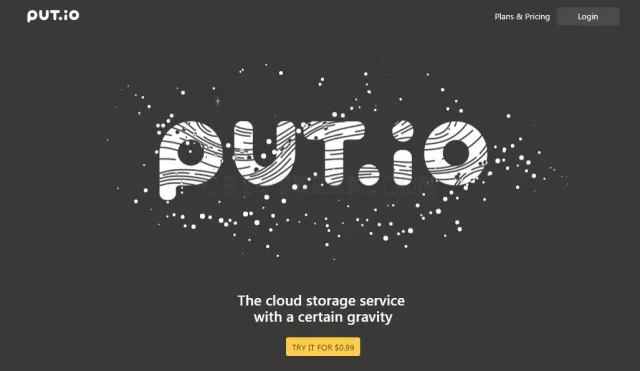 Put.io website