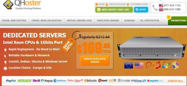 QHoster.com website