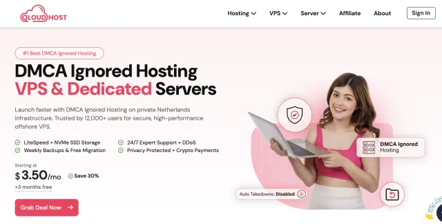 Qloudhost website