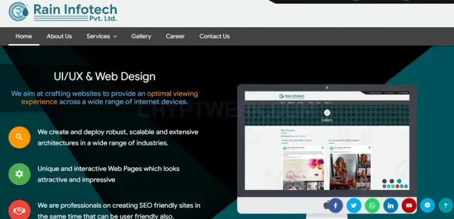 Raininfotech.in website
