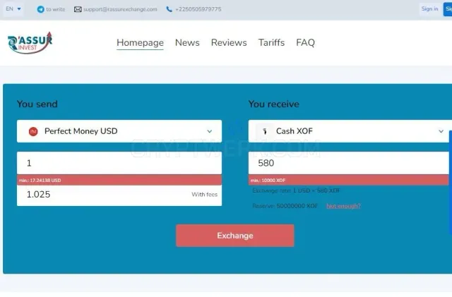 Rassurexchange website