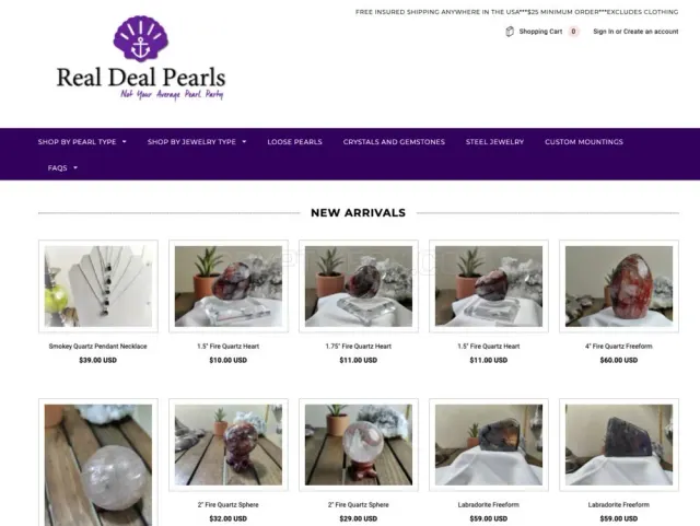Real Deal Pearls, LLC website