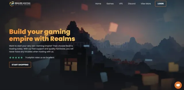 Realms Hosting website