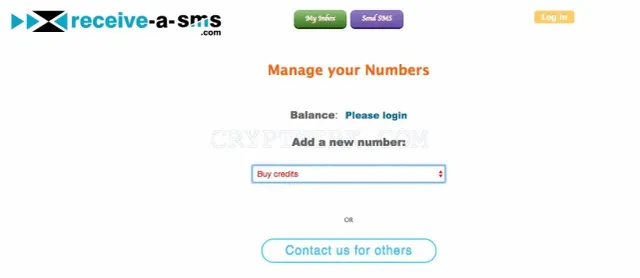 Receive-a-sms website