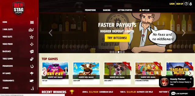 Red Stag Casino website