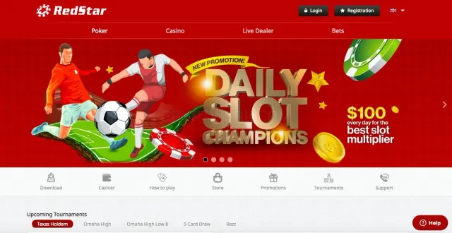 Red Star Casino website
