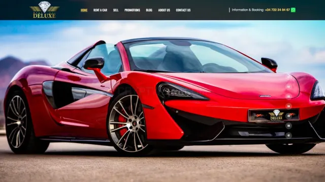 Rent Car Deluxe website