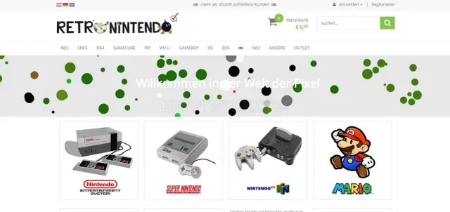 Retro Nintendo website