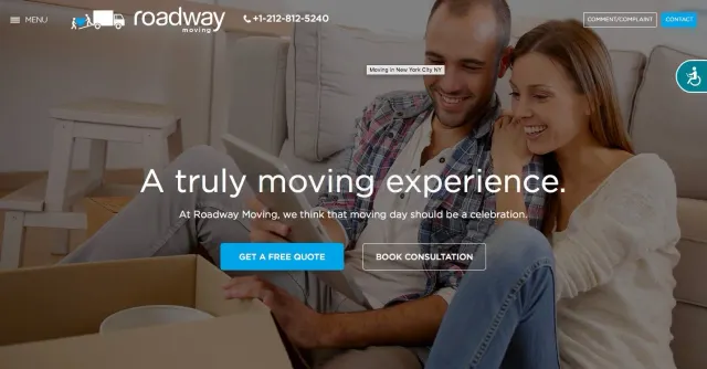 Roadway Moving.com website