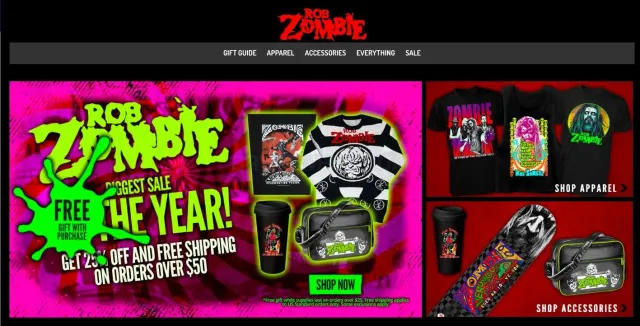 Robzombie.com website