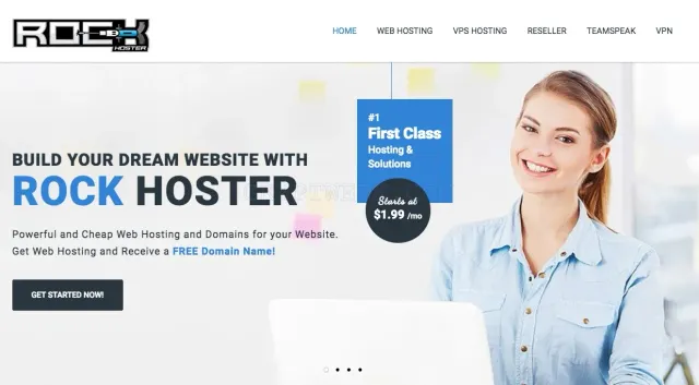 RockHoster website