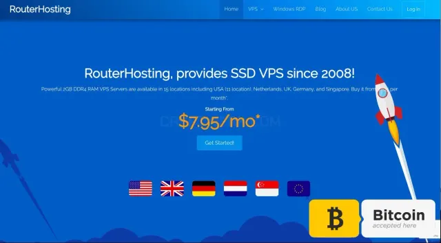 RouterHosting website