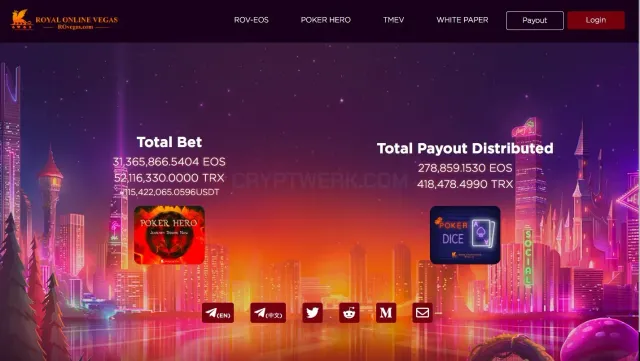 RoyalOnlineVegas(TRON) website