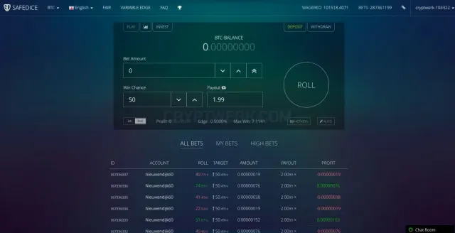 SafeDice website