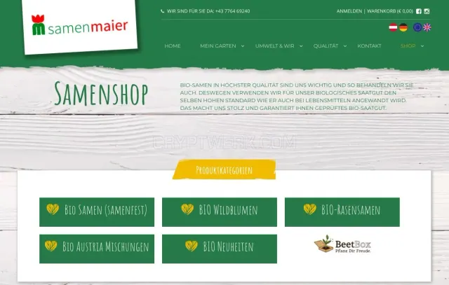 Samen Maier website