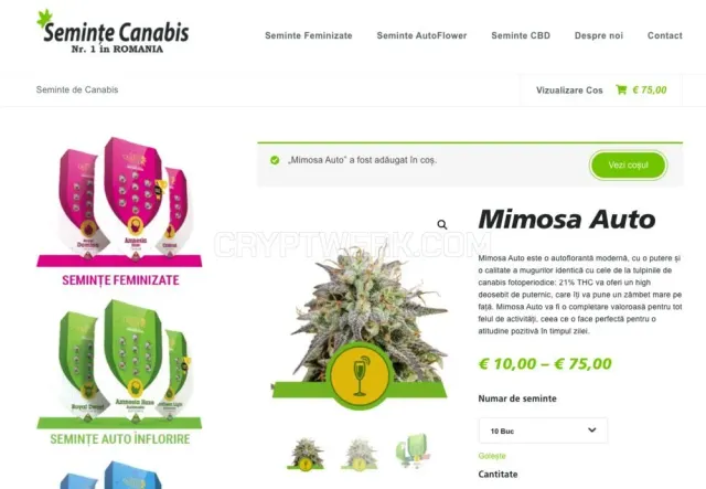 Seminte Canabis website