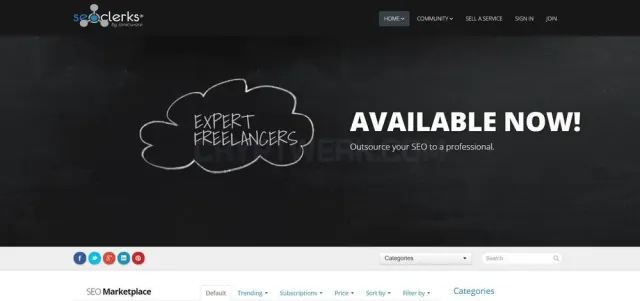 SEOClerks website