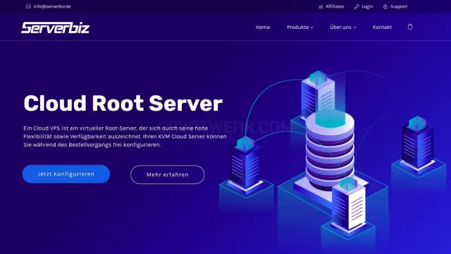 Serverbiz.de website