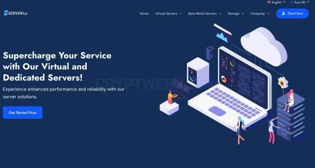 SERVERio website
