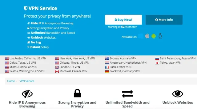 Servstrong.com website