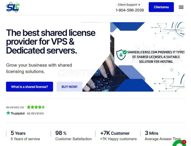 Sharedlicense website