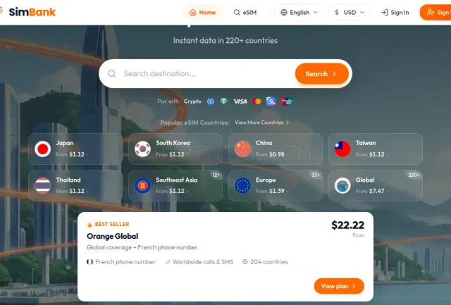 Site web SimBank