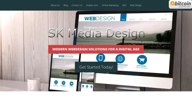 SK Media Designs website